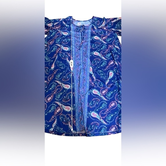 ONLY NECESSITIES Floral Patchwork Print Maxi Dress Size 3X Cotton Boho Colorful - Picture 11 of 11